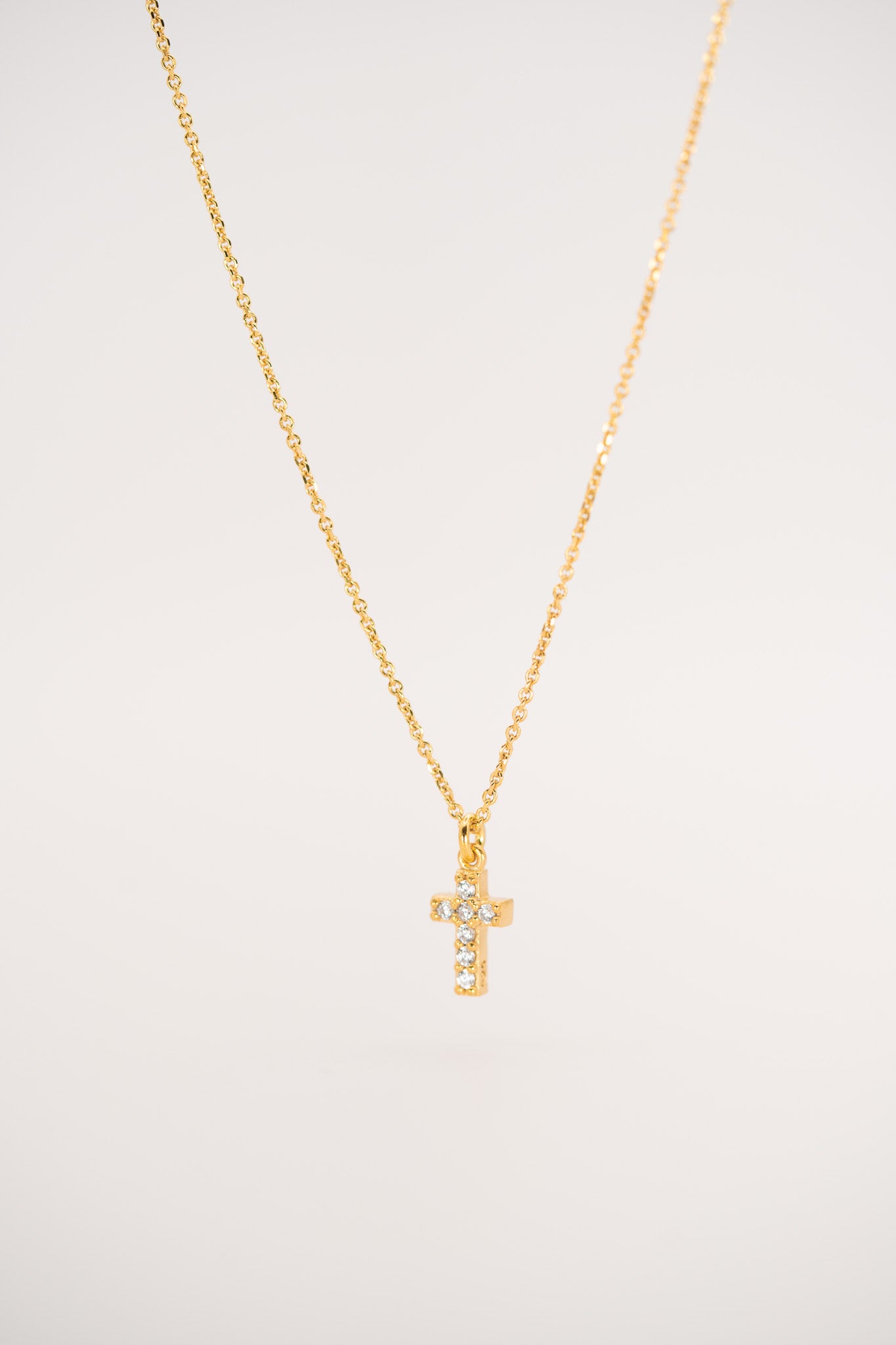 Divine Sparkle Cross Necklace