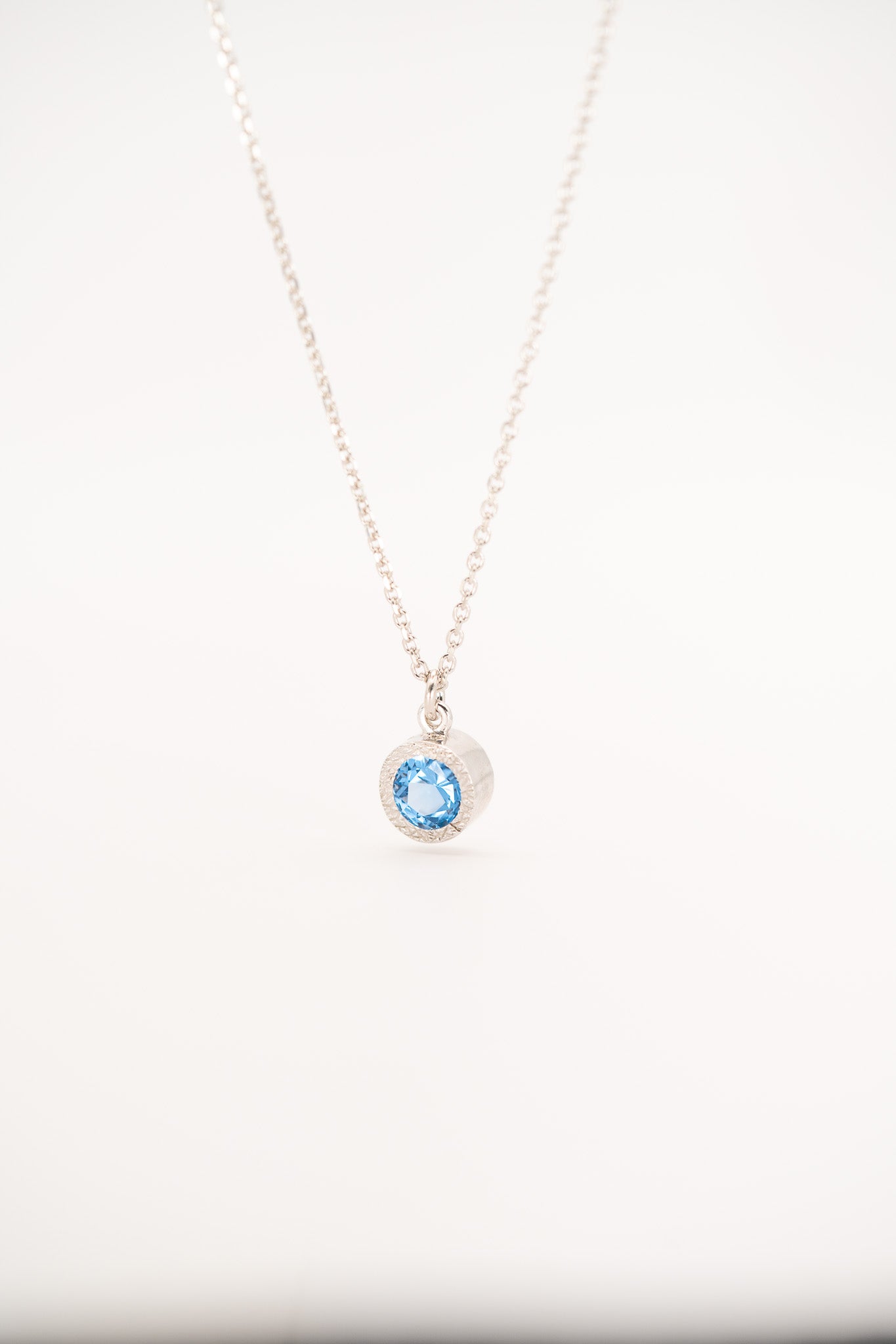 Sky Blue Topaz Pendant Necklace