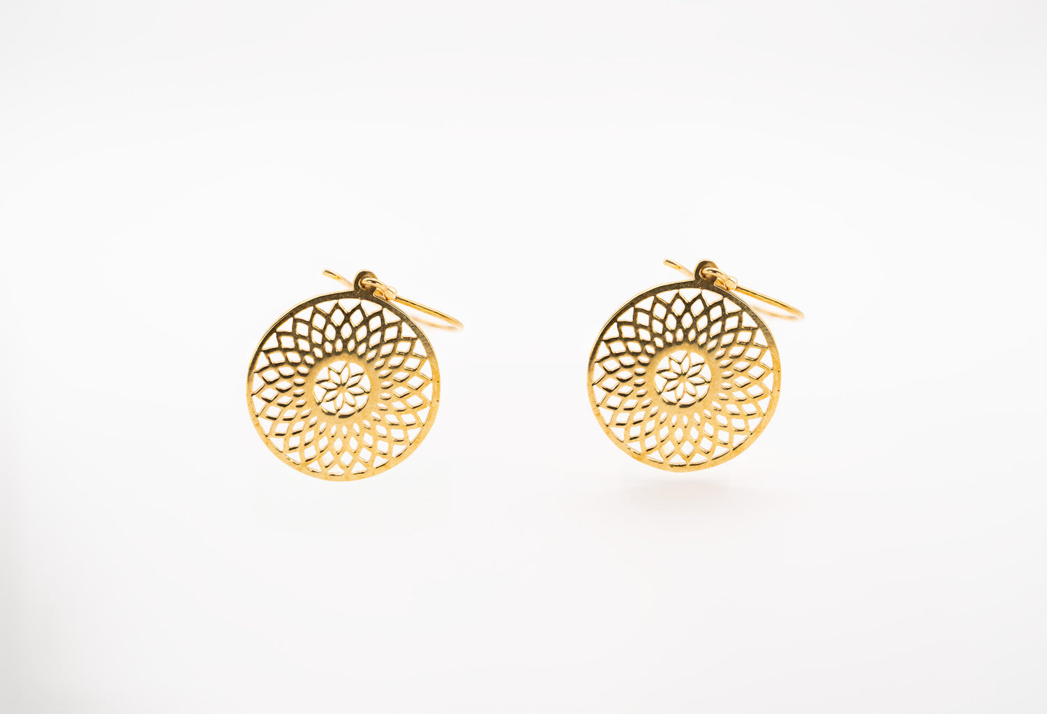 Golden Mandala Harmony Earrings