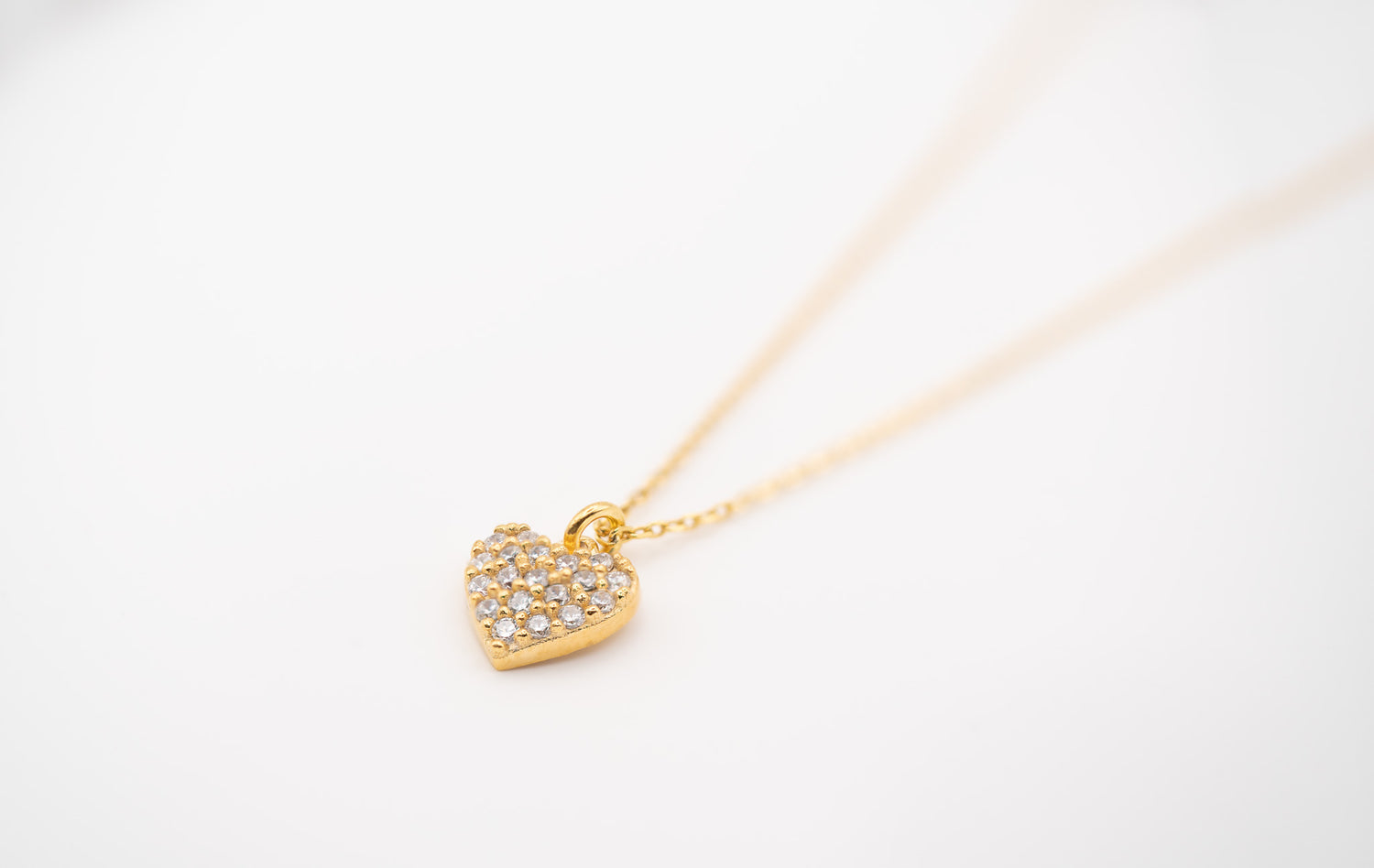 Golden Glow Heart Pendant