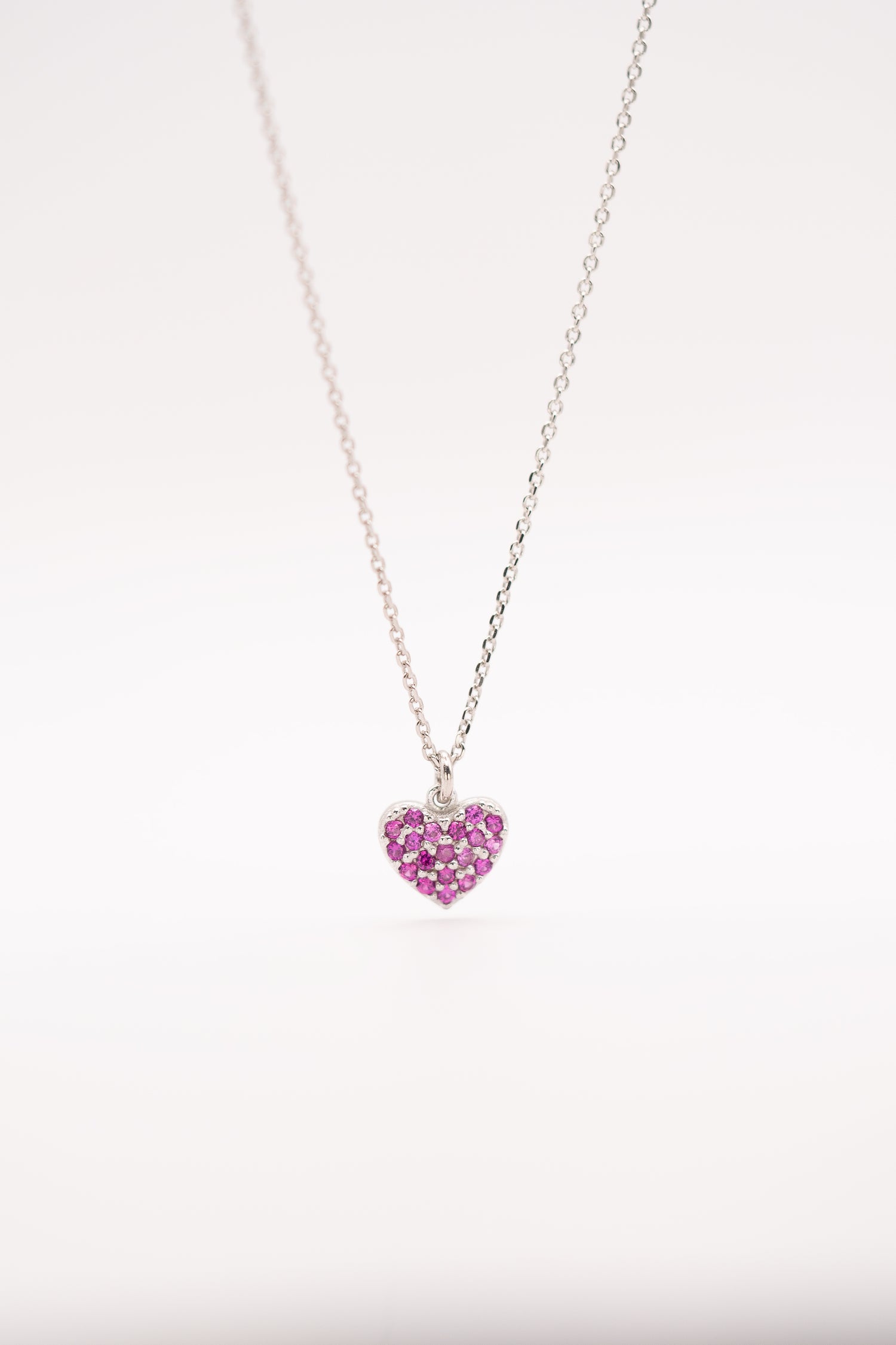 Radiant Rose Heart Pendant